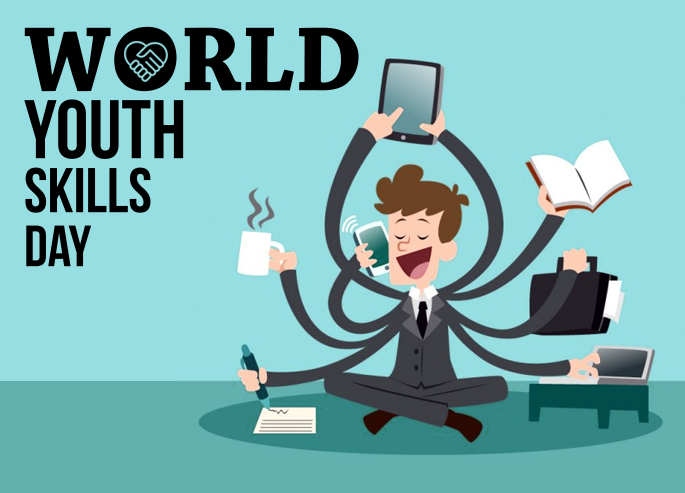 World Youth Skills Day Posters, Quotes, & WhatsApp Status