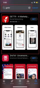 Download and Install Gettr for IOS