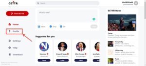 How to setup profile on gettr