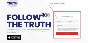 Truth Social media website