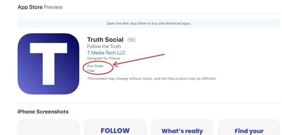 Truth social media ios download