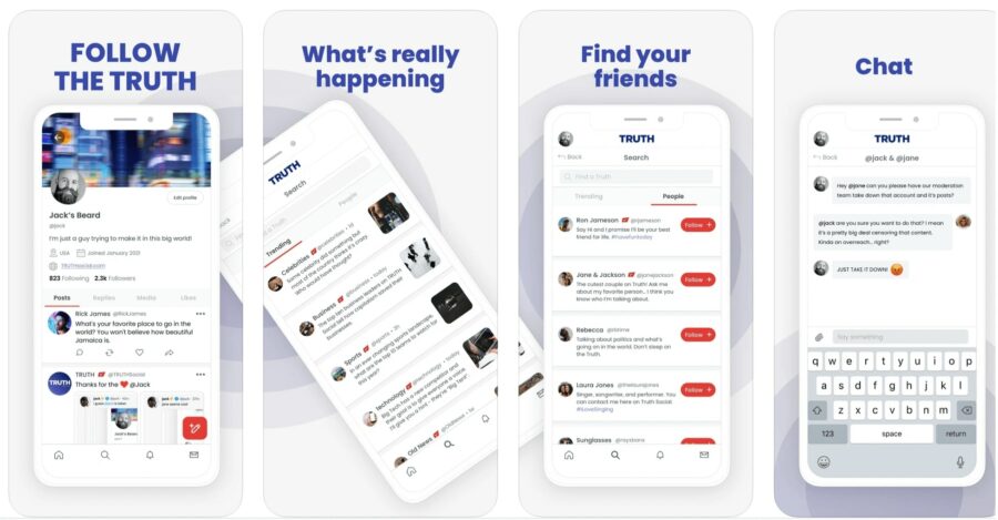 Truth Social app features