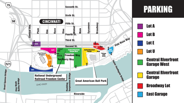 Great American Ballpark Map