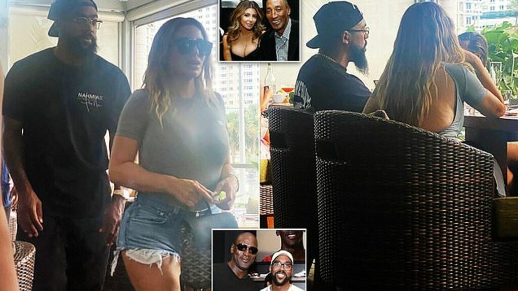 Larsa Pippen with Marcus Jordan at the Miami Japanese restaurant Zuma