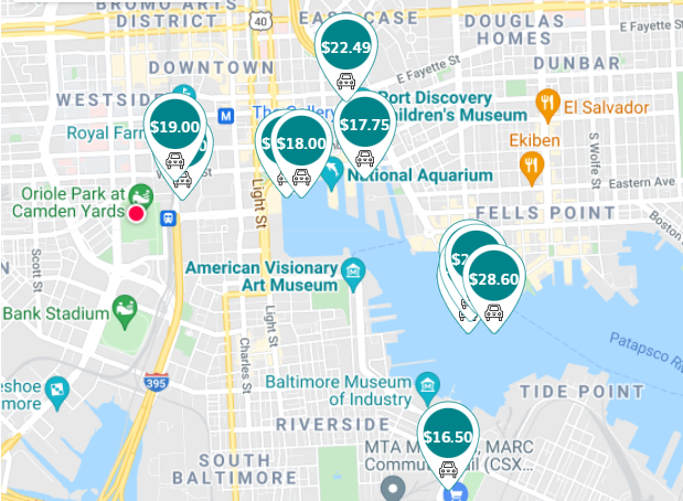 Parking Options Near Oriole Park At Camden Yards