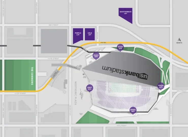 US Bank Stadium Tailgating Space