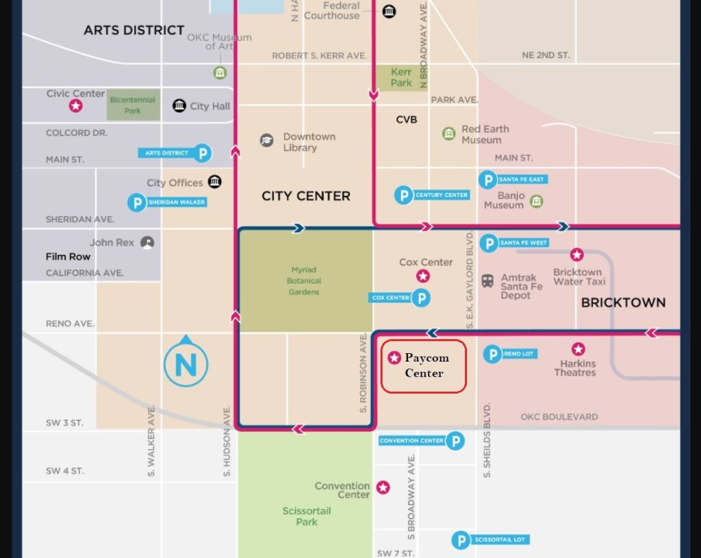 Paycom Center Official Parking Options