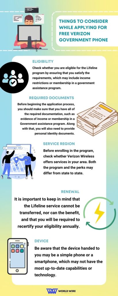 Things to consider while applying for Free Verizon Government Phone