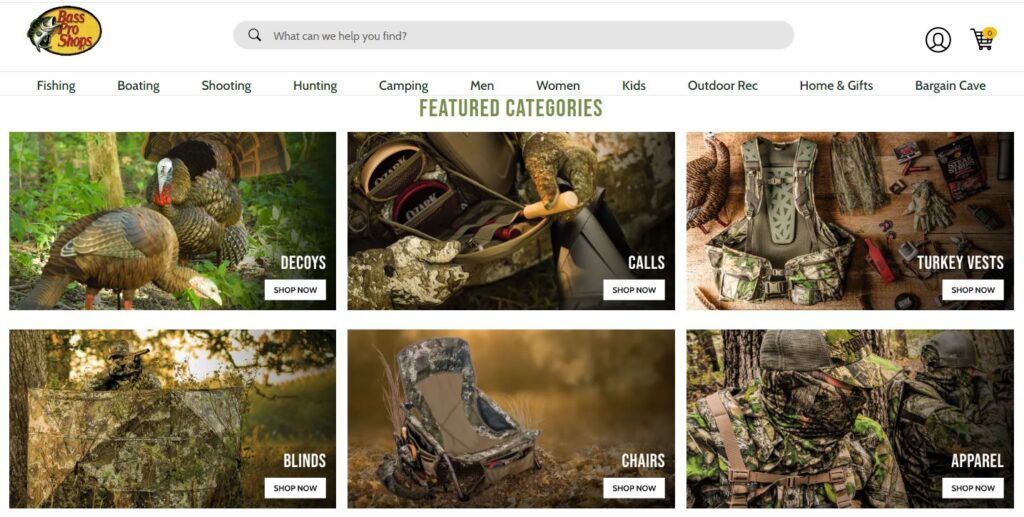 Visit the Bass Pro Shops website