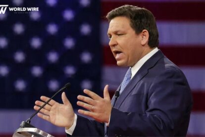 Ron DeSantis and reporter clash over Florida’s controversial slavery curriculum