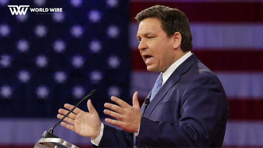 Ron DeSantis and reporter clash over Florida’s controversial slavery curriculum