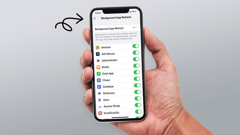 Turn Off Your Background Refresh Setting