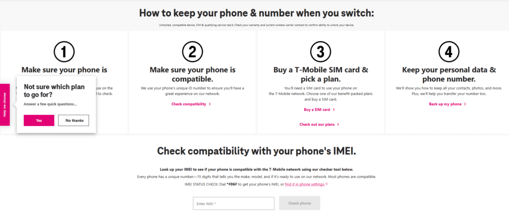 T-Mobile BYOD