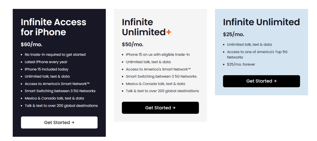 Boost Infinite mobile plans