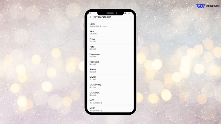 Jolt Mobile APN Settings