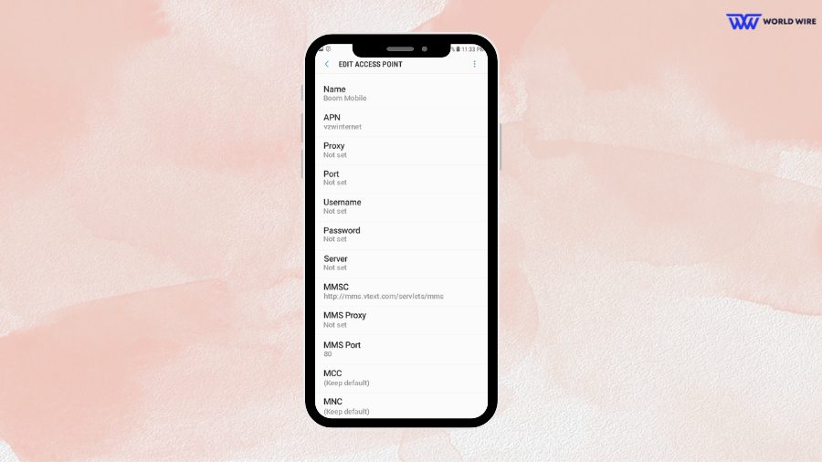 Boom Mobile 4G LTE APN Settings