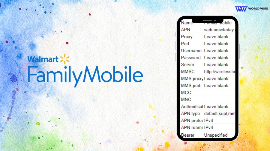 Walmart Family Mobile APN Settings 2024