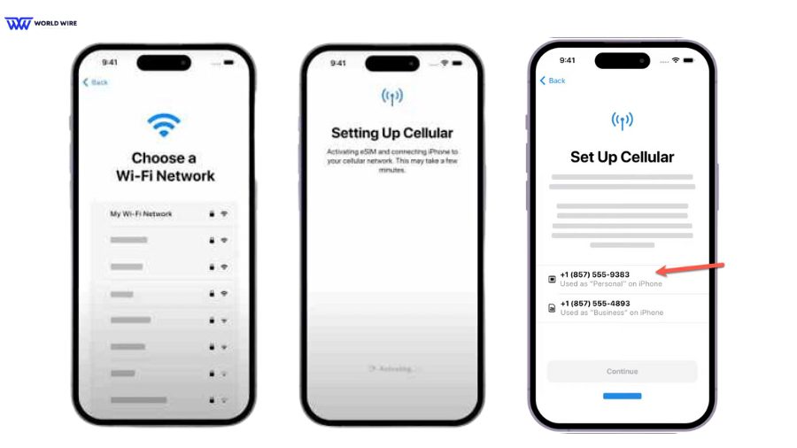 Spectrum eSIM transfer during iPhone setup