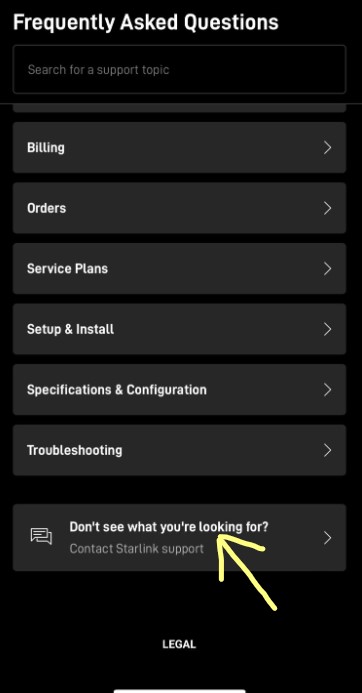 Contact Starlink Support