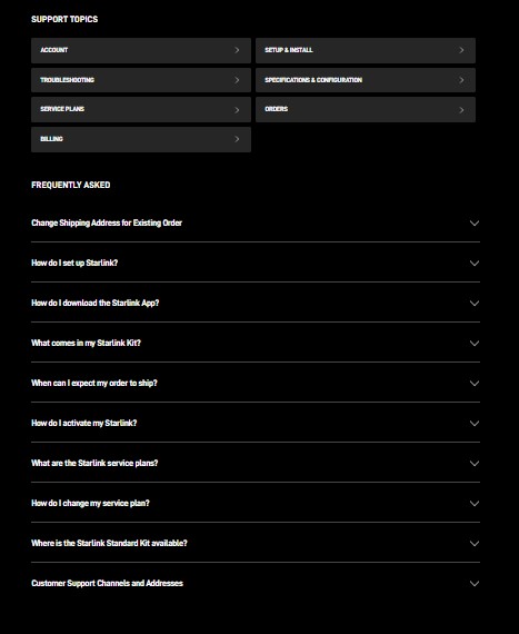 Contact Starlink Support